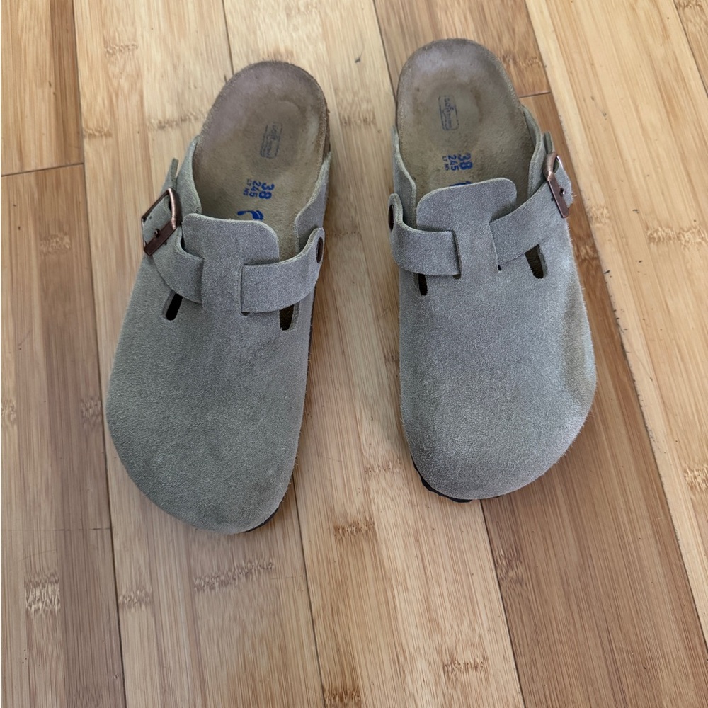 Birkenstock Boston Suede Clogs